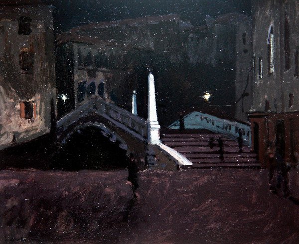 Ponte delle Guglie sul Cannaregio (Scène de nuit, Venise) c.1896 - Walter Richard Sickert