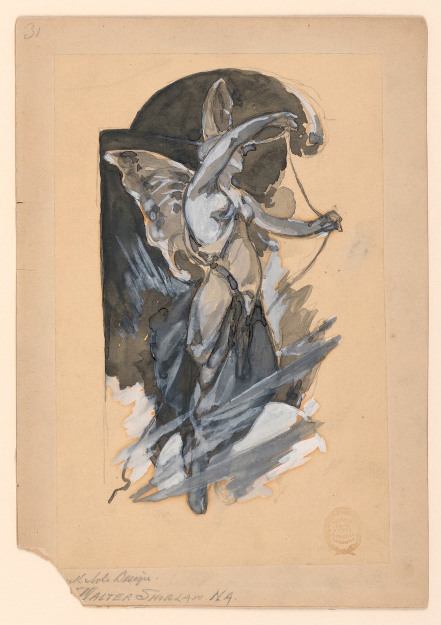 Motif pour la conception de billet de banque - Walter Shirlaw