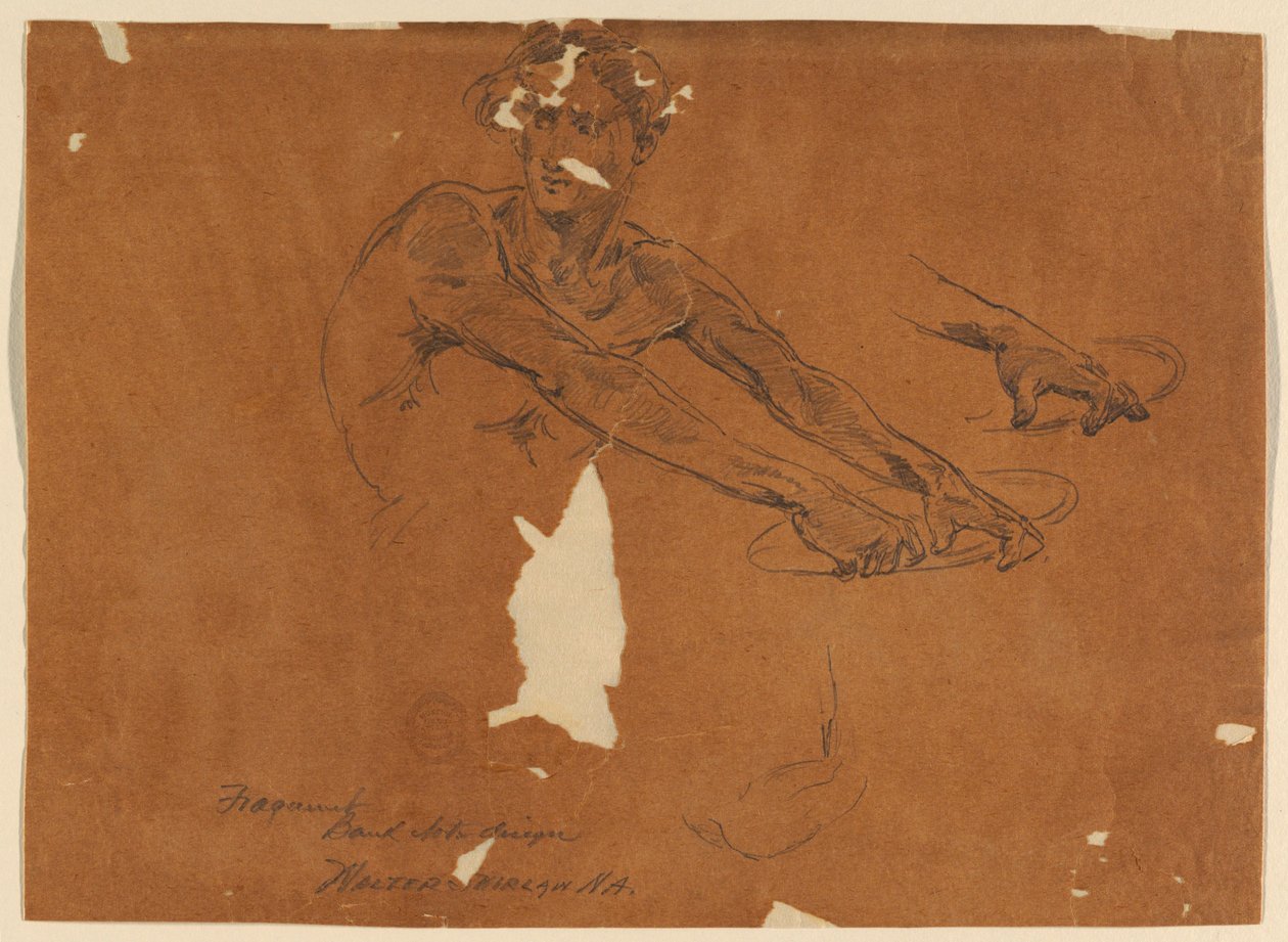 Étude pour un design de billet de banque - Walter Shirlaw