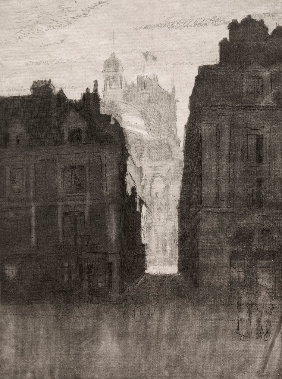 Dieppe, La Rue Notre Dame - Walter Sickert
