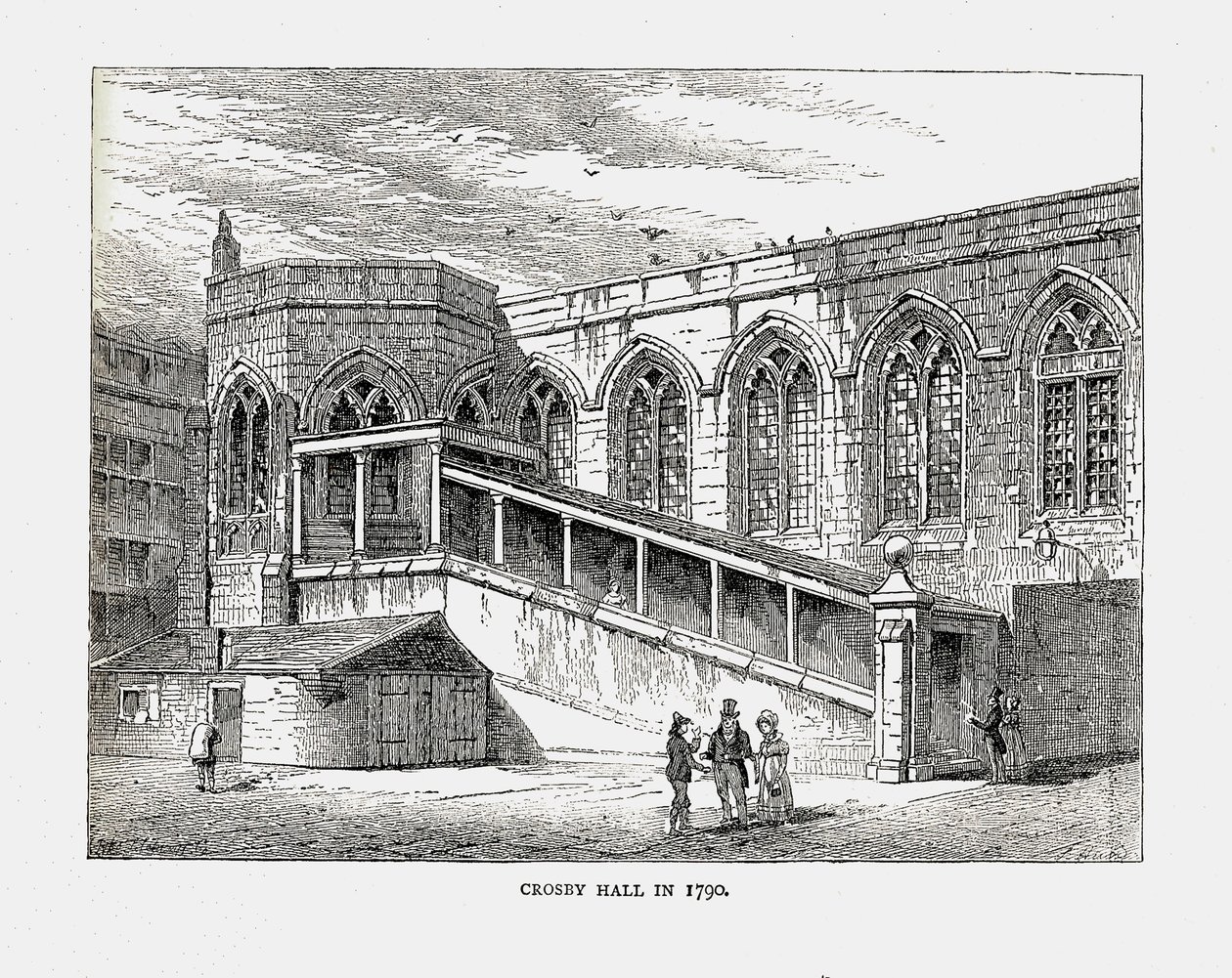 Crosby Hall en 1790, 1878 - Walter Thornbury