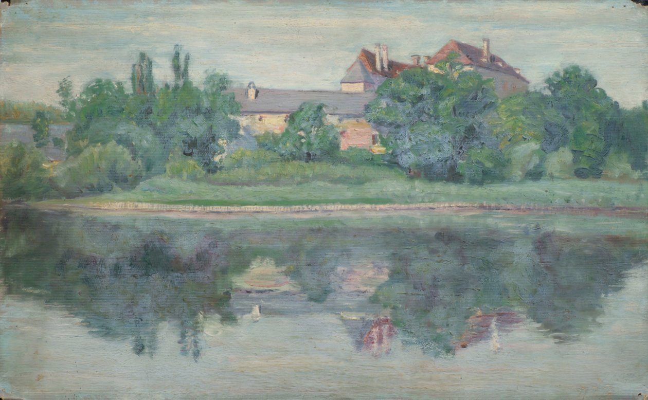 Château au bord du lac - Walther Gamerith