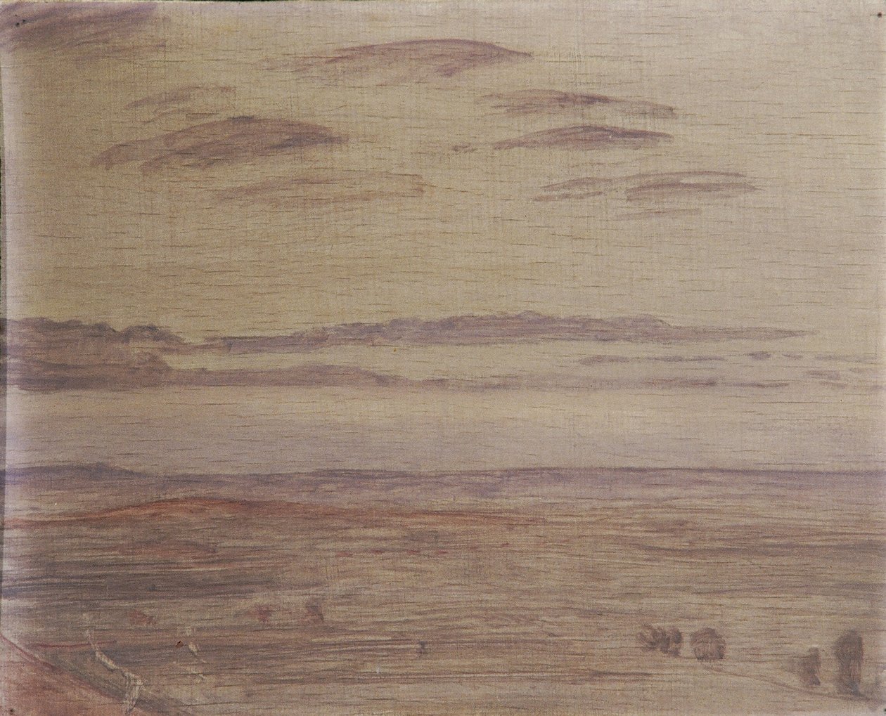 Paysage sombre près d