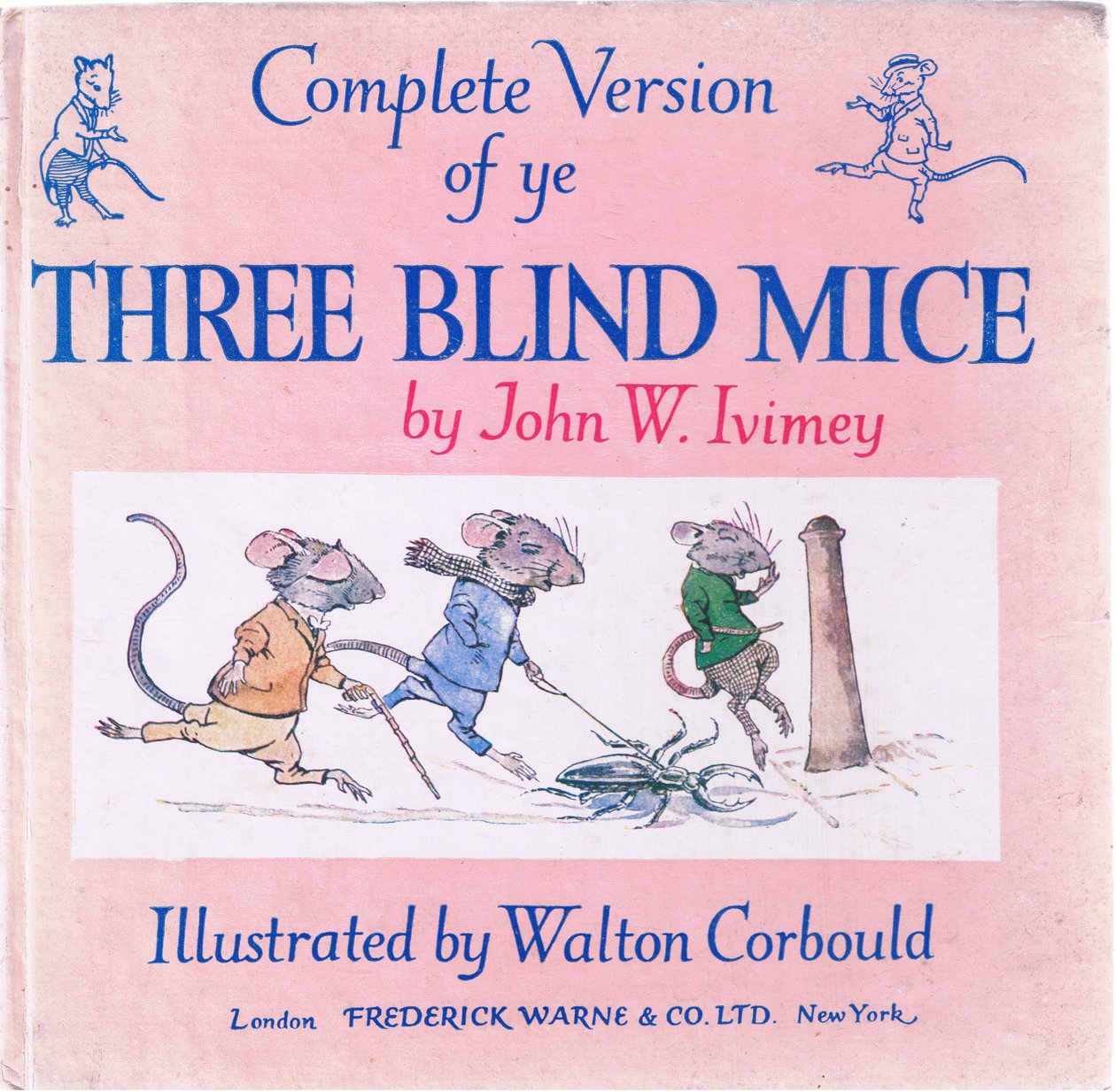 Couverture avant Les trois souris aveugles - Walton Corbould
