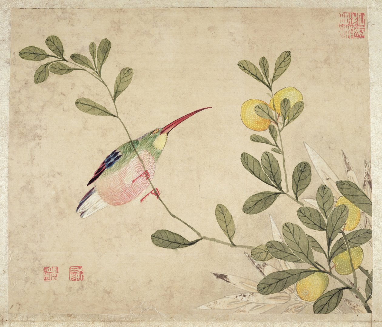 Une série de peintures d