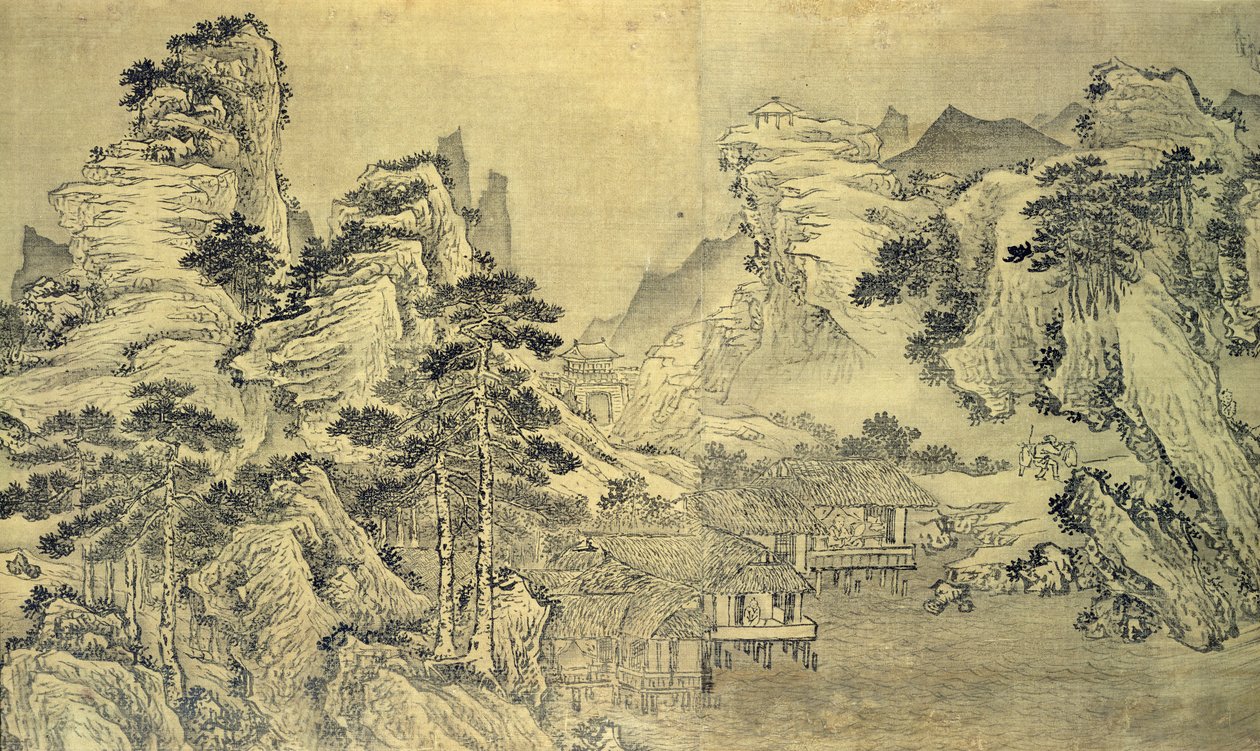 Vue depuis le pavillon Keyin sur la montagne Paradis (Baojie) - Wang Wen