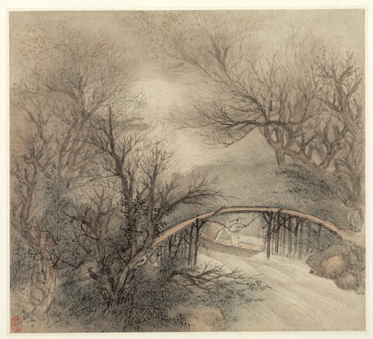 Album de Paysages : Feuille 1 - Wang Gai