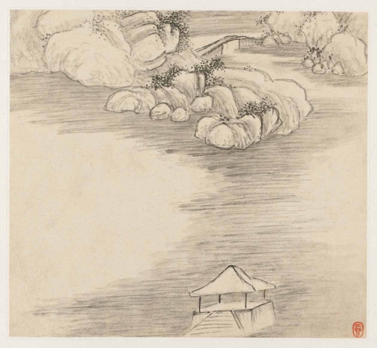 Album de Paysages : Feuille 3 - Wang Gai