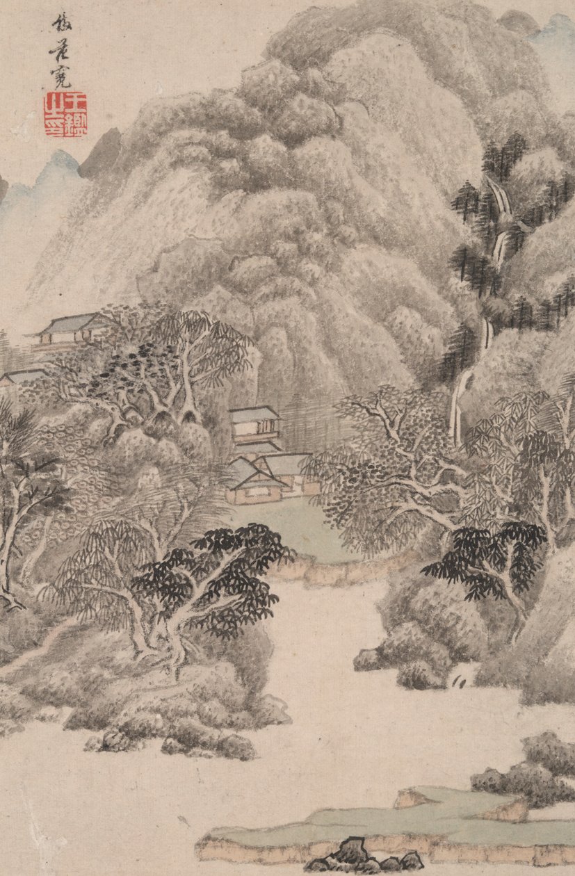 Paysage dans le style de divers vieux maîtres : Paysage après Fan Kuan (990 - Wang Jian