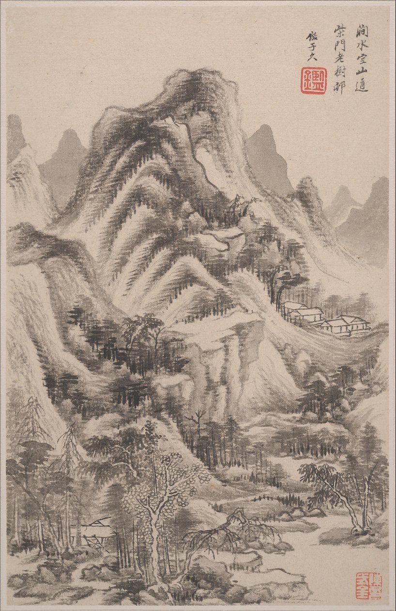 Paysages dans le style des anciens maîtres, daté 1668 - Wang Jian
