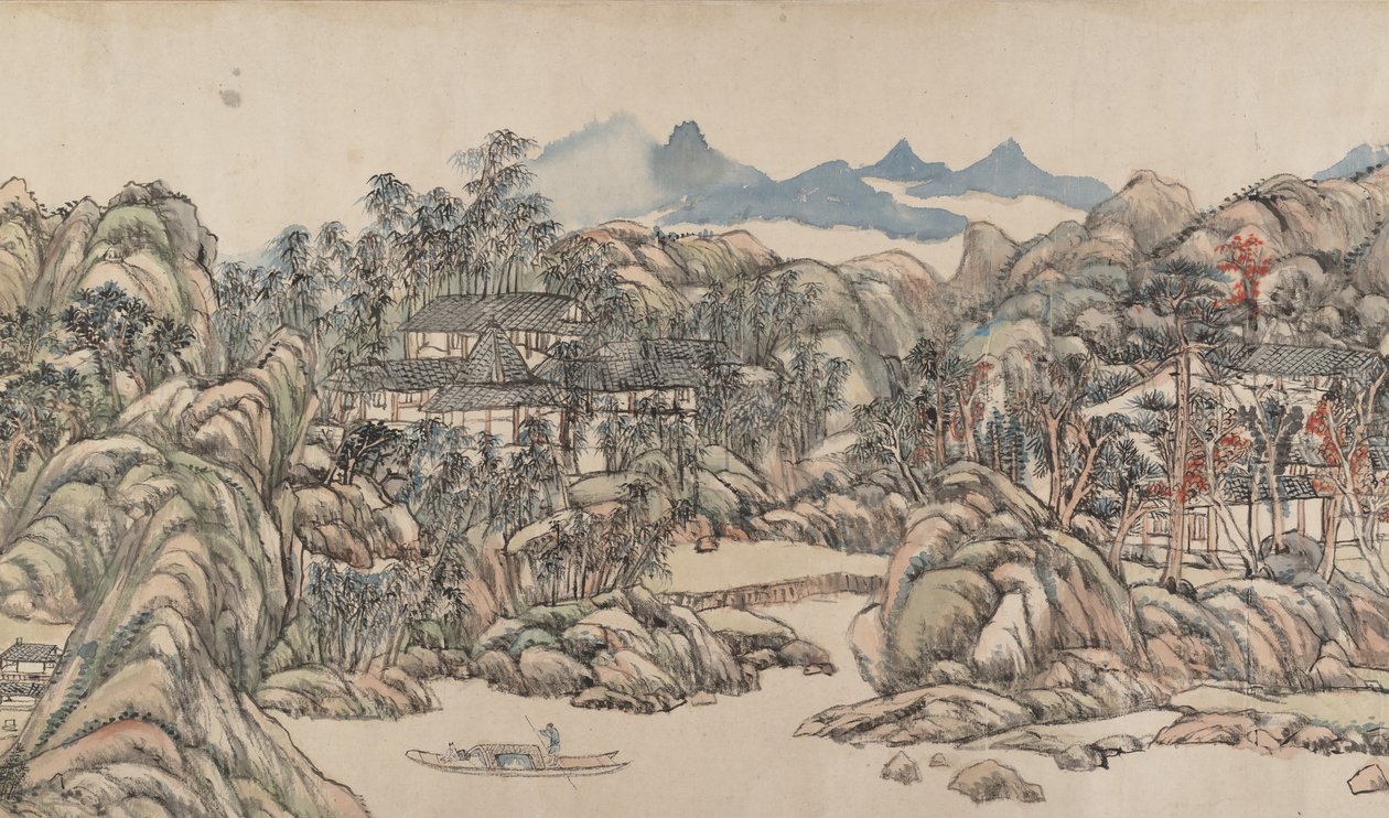 Villa Wangchuan, datée de 1711 - Wang Yuanqi