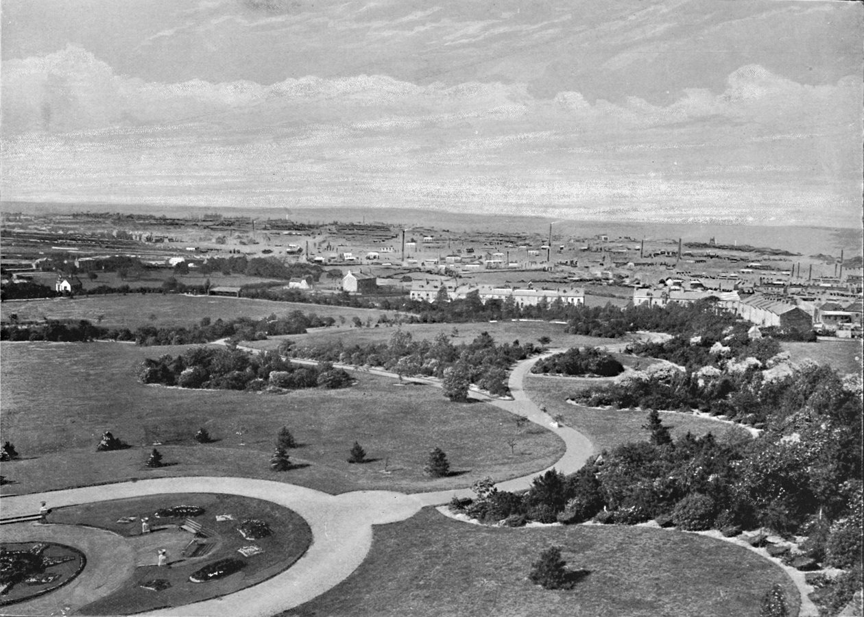 Barnsley Park et ville, vers 1896 - Warner Gothard