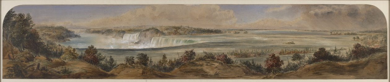 Vue étendue des chutes du Niagara d
