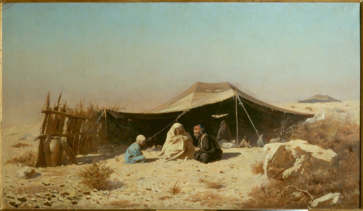 Arabe dans le désert lisant le Coran - Wassili W. Werestschagin