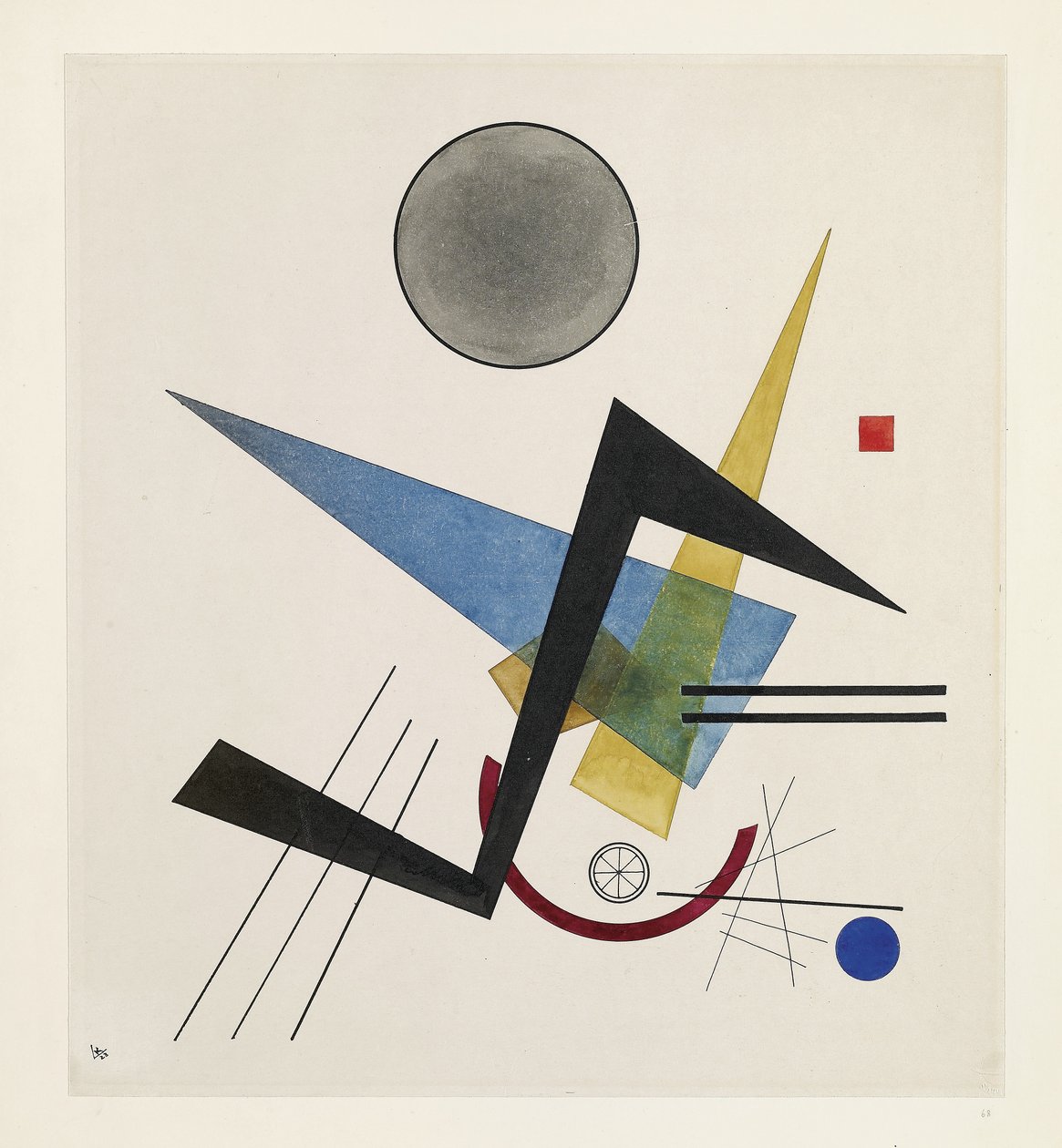 Cercle gris, 1923 - Wassily Kandinsky