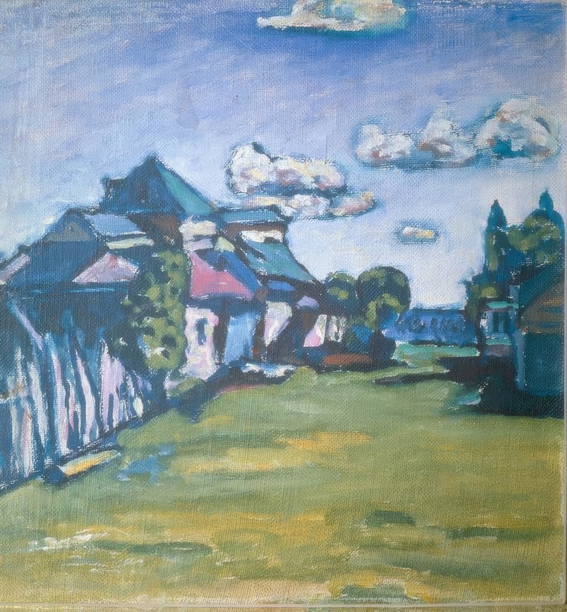 Paysage avec maisons - Wassily Kandinsky
