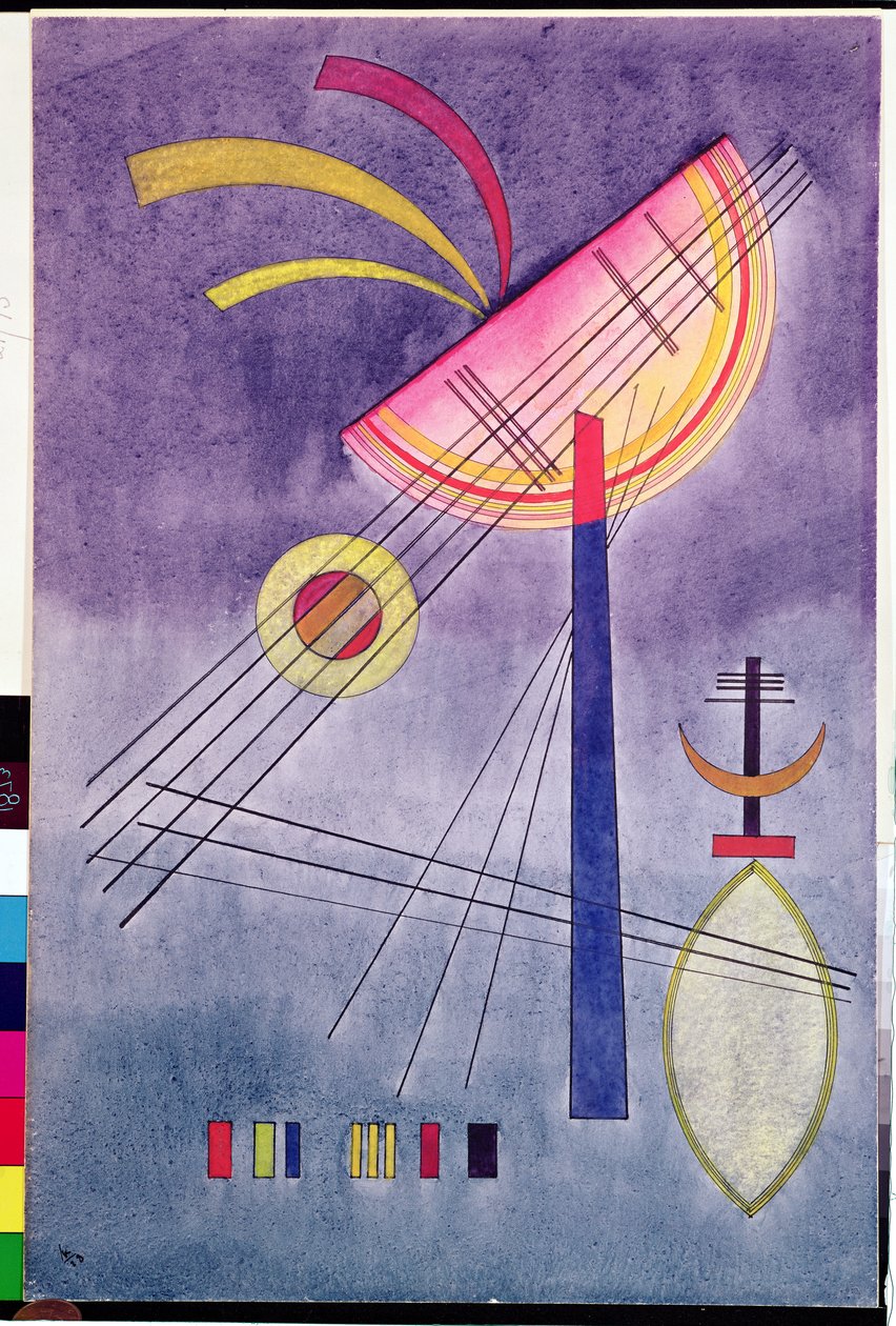 Demi-cercle penché, 1928 - Wassily Kandinsky
