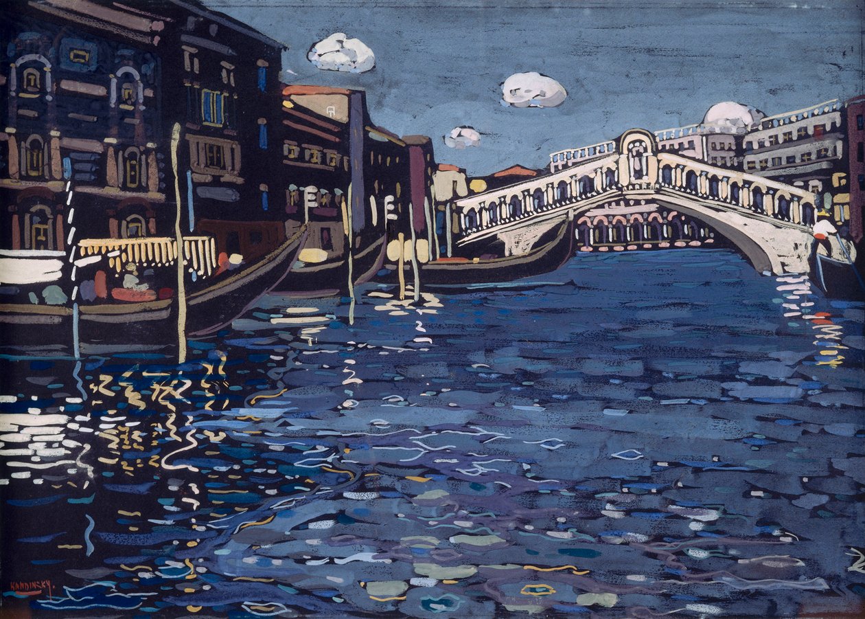 Pont du Rialto, Souvenir de Venise 4, 1904 - Wassily Kandinsky
