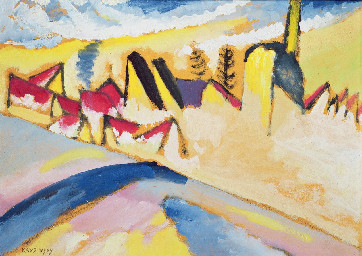 Étude en hiver n° 2, vers 1910 - Wassily Kandinsky