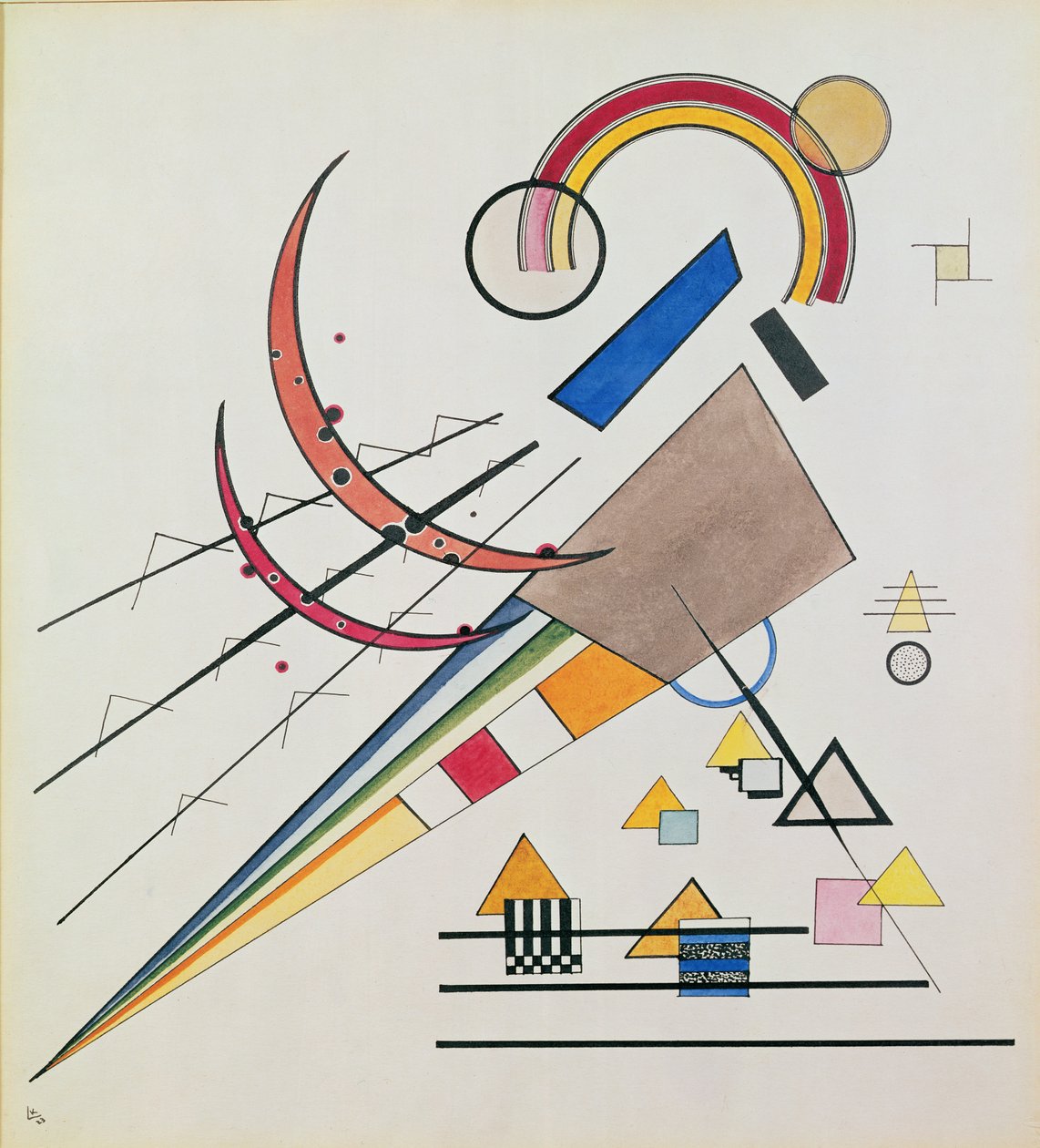 Avec le triangle - Wassily Kandinsky