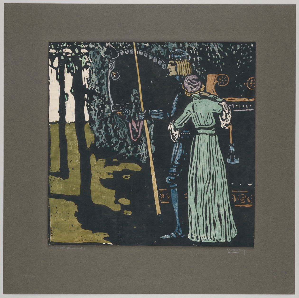 Adieu (deuxième état) - Wassily Kandinsky