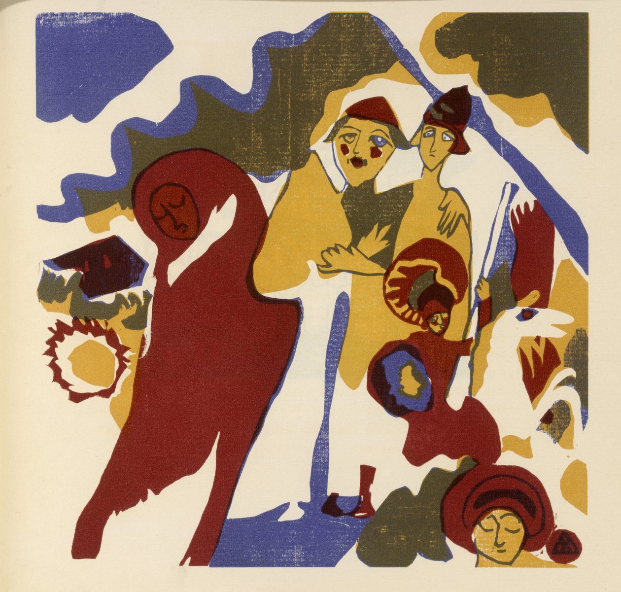 Allerheiligen (Blatt 46 aus: "Klänge") - Wassily Kandinsky