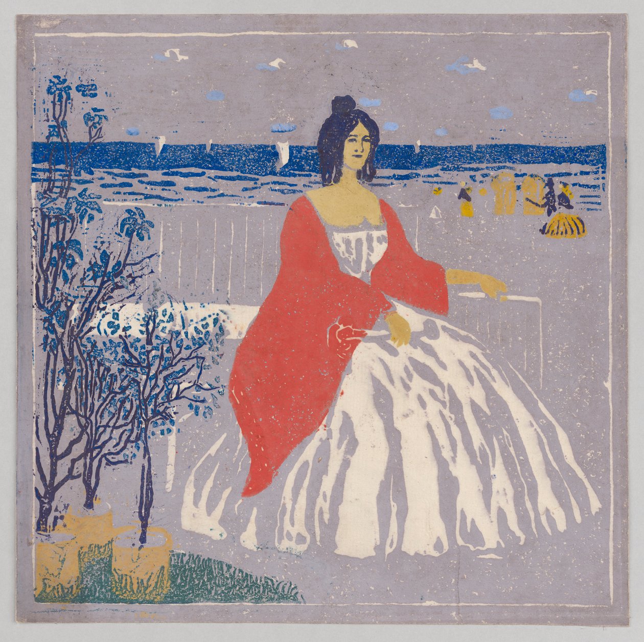 Sur la plage - Wassily Kandinsky