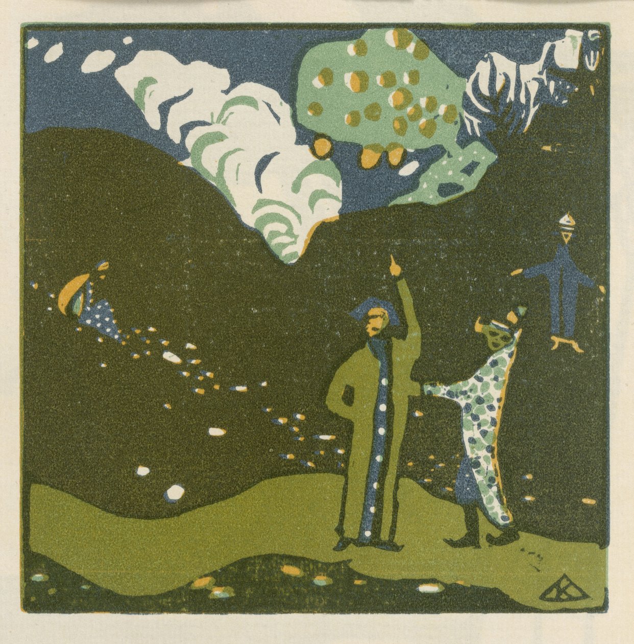 Pommier (planche 39 de : « Sons ») - Wassily Kandinsky