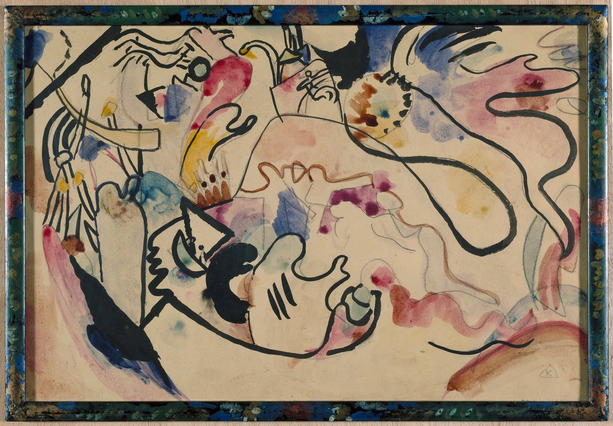 Aquarelle no 8 « Jugement dernier » - Wassily Kandinsky
