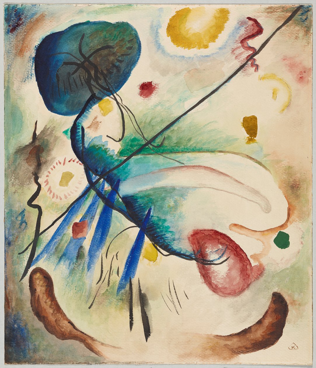 Aquarelle au trait - Wassily Kandinsky