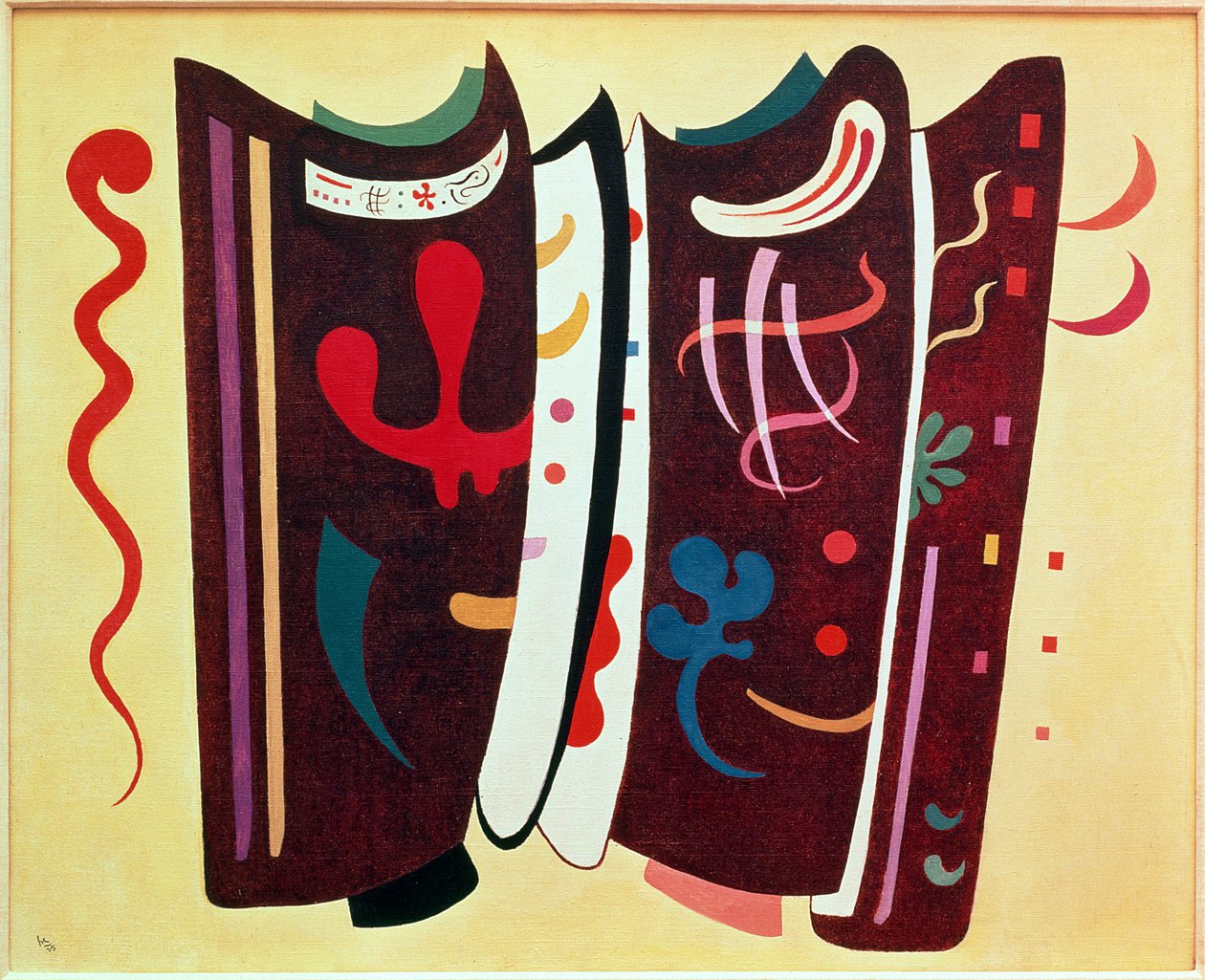 Marron avec supplément - Wassily Kandinsky