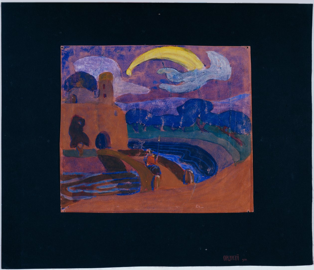 La comète (le Cavalier de la nuit ) - Wassily Kandinsky
