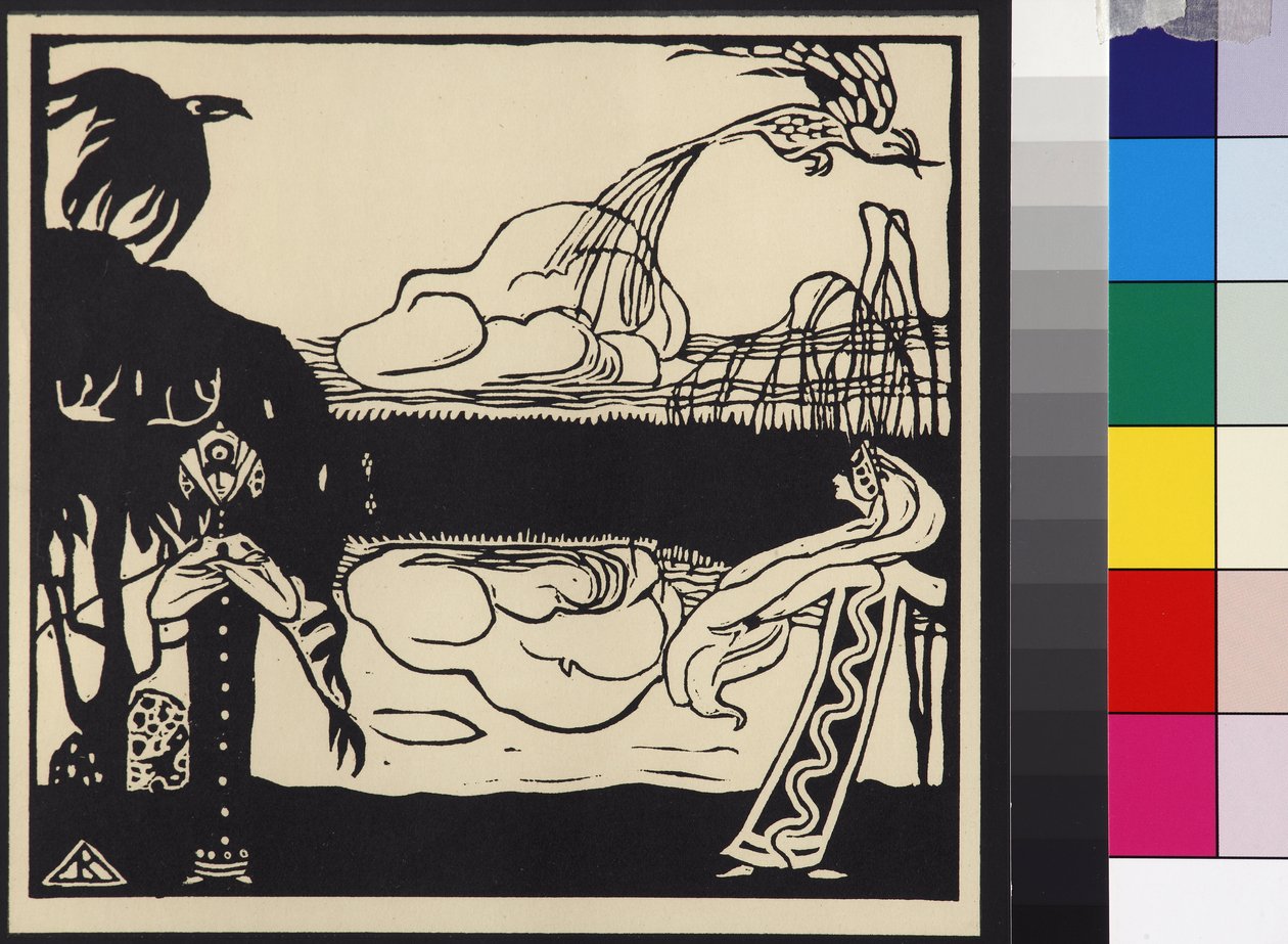 Deux oiseaux - Wassily Kandinsky