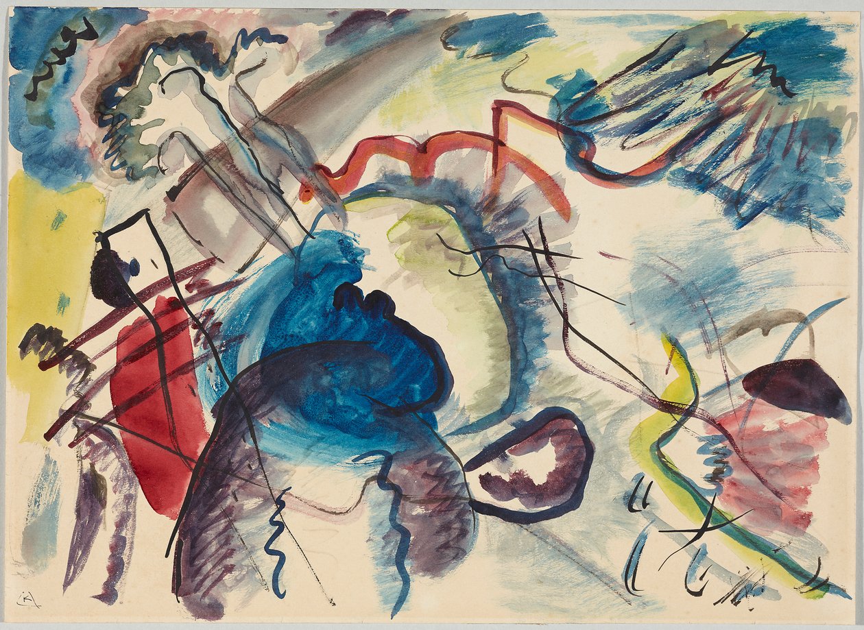 Projet pour « Tableau avec bord blanc » - Wassily Kandinsky