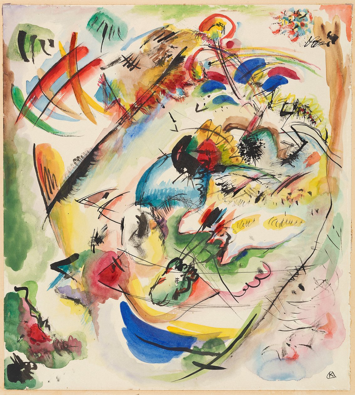 Ébauche de « Improvisation onirique » - Wassily Kandinsky