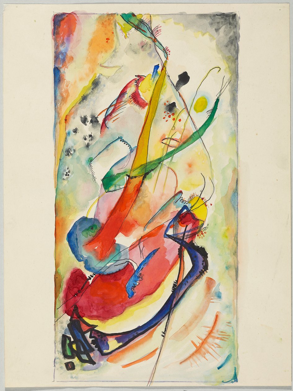 Projet de peinture murale pour Edwin R. Campbell no 1 - Wassily Kandinsky
