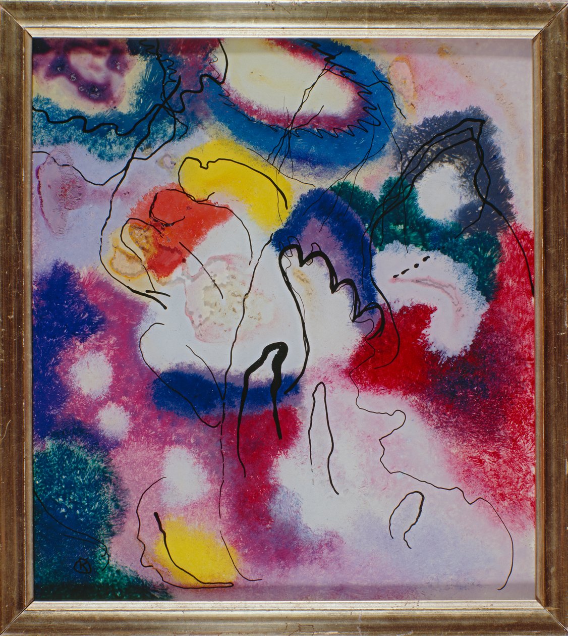 Vitrail avec tache rouge - Wassily Kandinsky