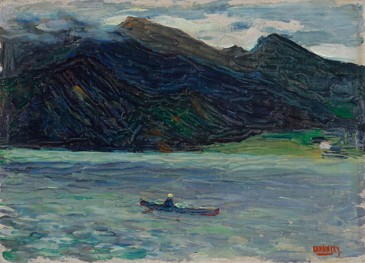 Kochel – Lac avec bateau - Wassily Kandinsky