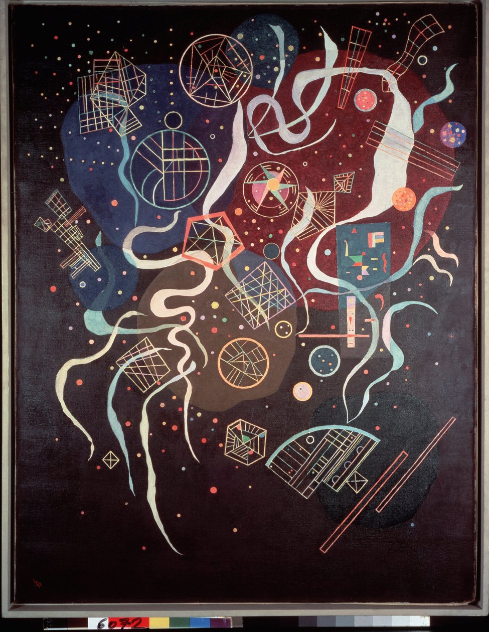 Le mouvement. Composition non représentative. Peinture de Vassily Kandinsky - Wassily Kandinsky