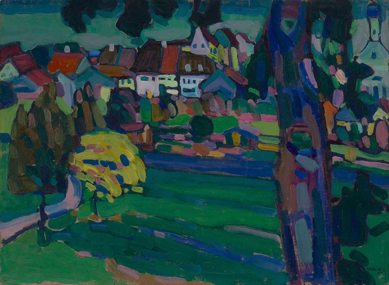 Murnau - Étude pour « Paysage avec tronc d