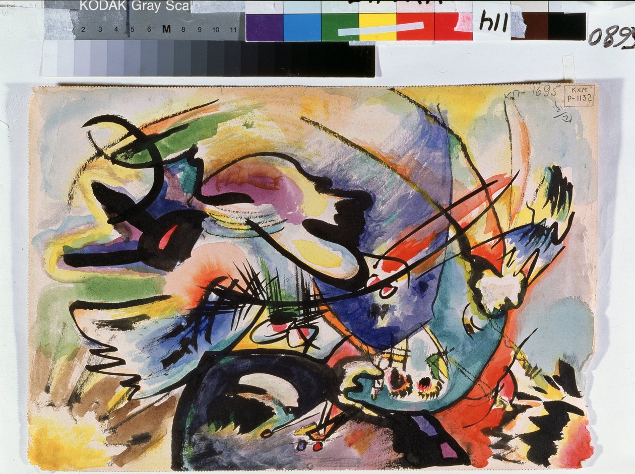 Rouge et noir - Wassily Kandinsky