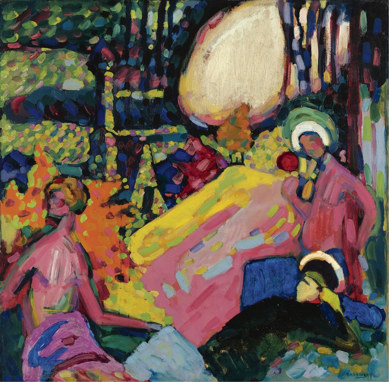 "Son blanc" Peinture de Vassily Kandinsky - Wassily Kandinsky