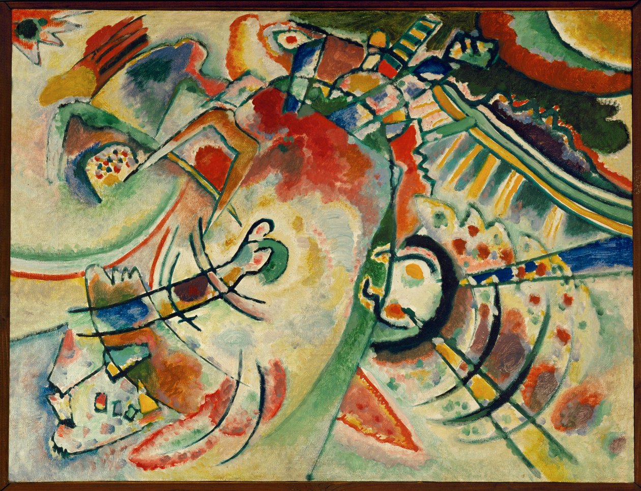 Le naïf (huile sur toile) - Wassily Kandinsky