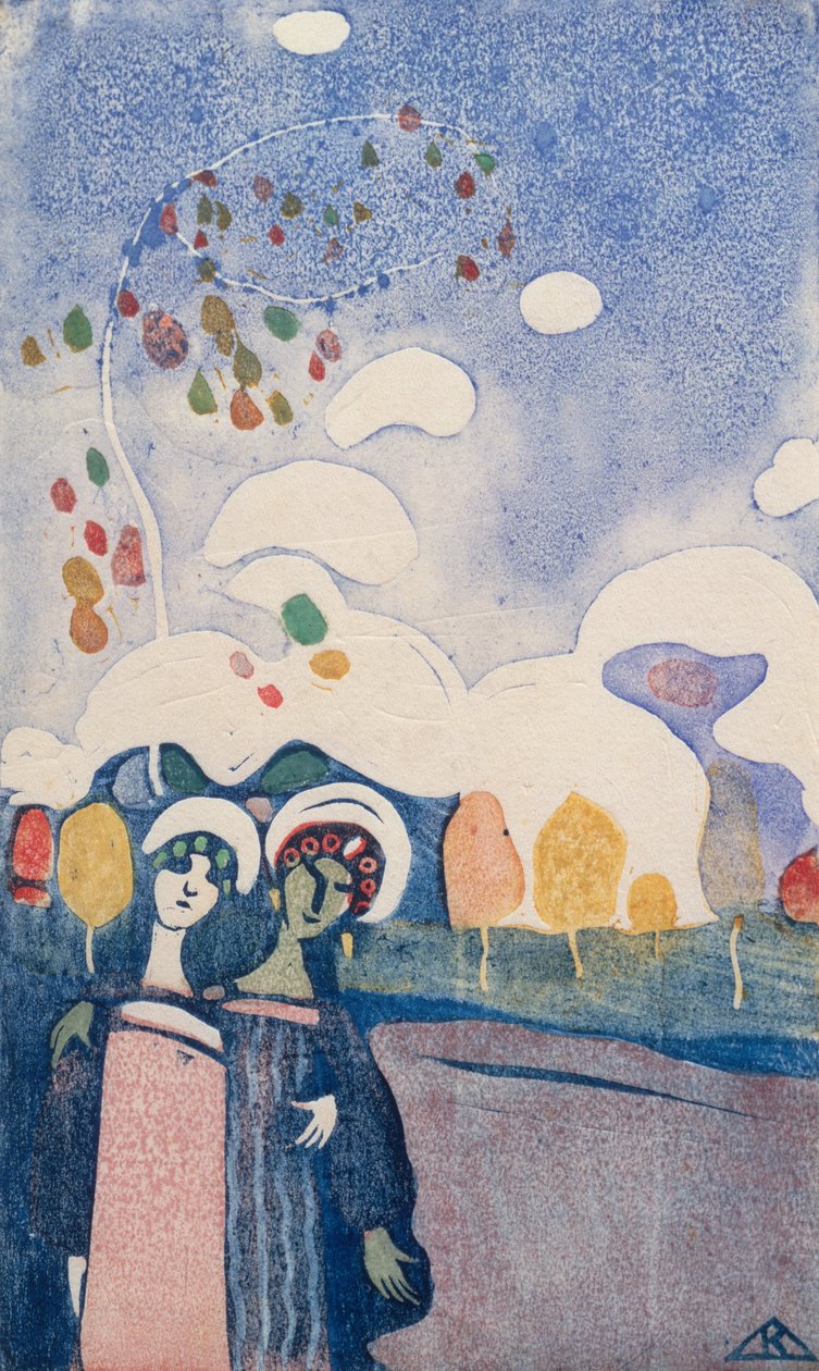 Deux filles - Wassily Kandinsky