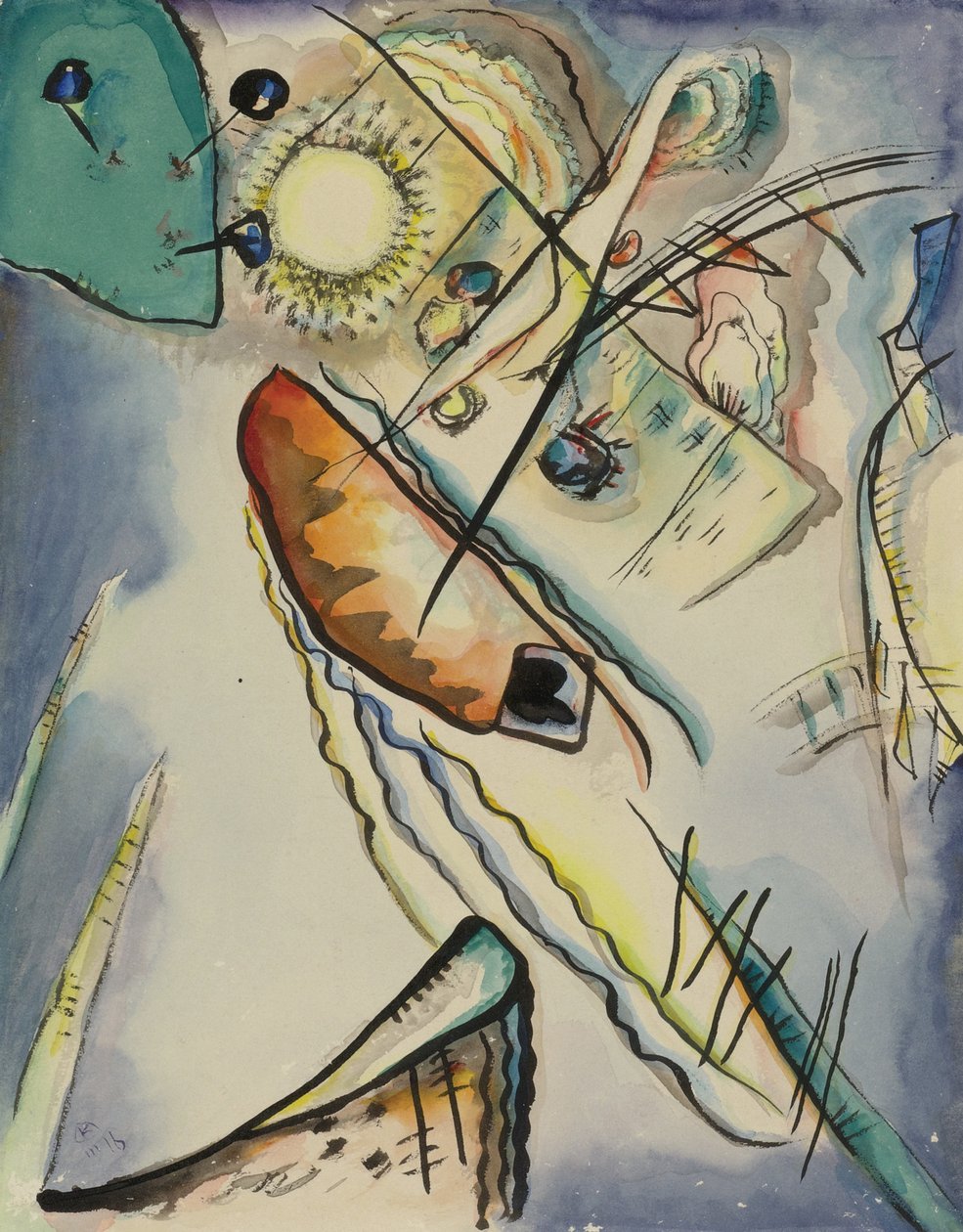 Sans titre, 1916 - Wassily Kandinsky