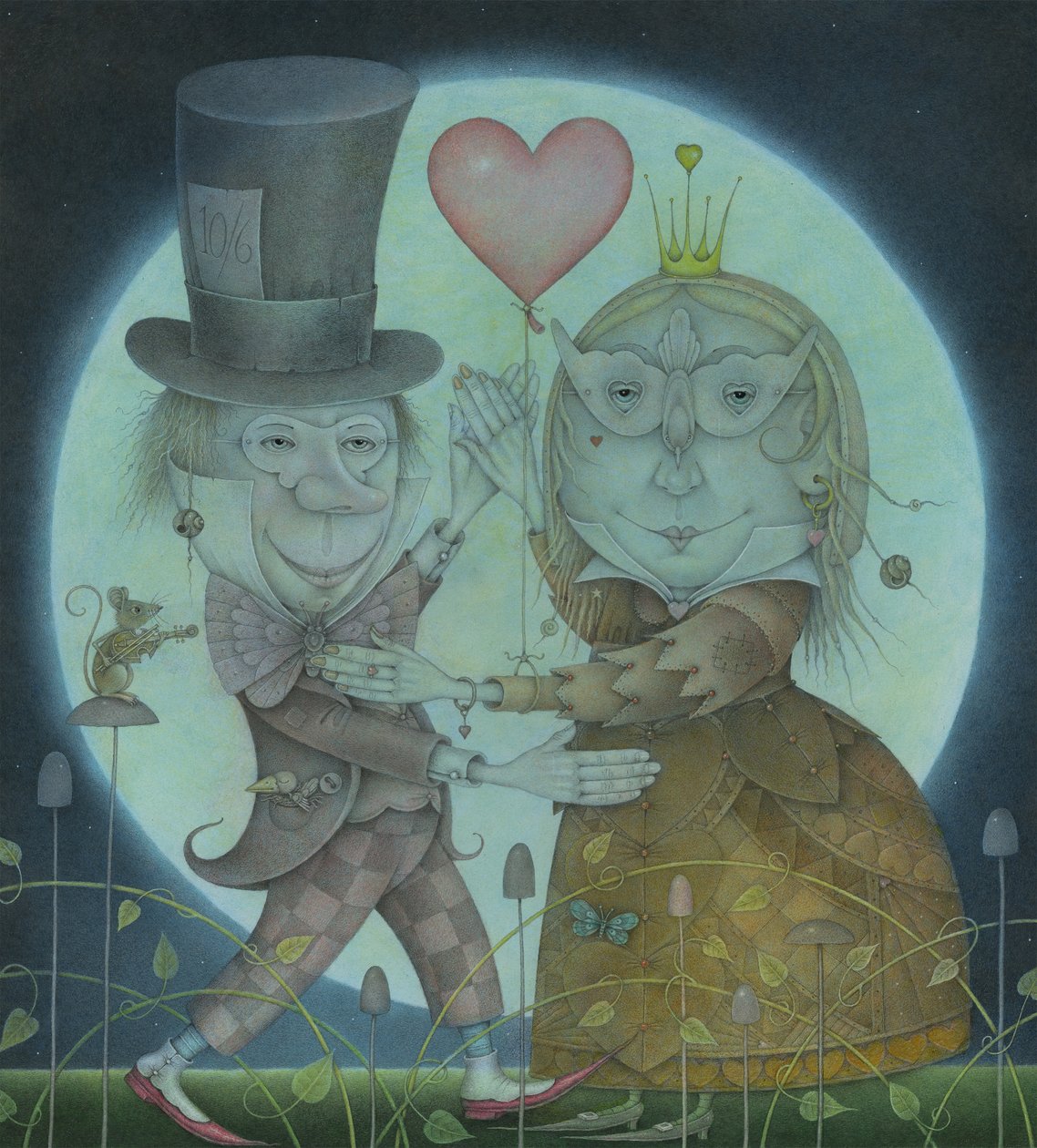 À la lumière de la lune argentée, 2010 (techniques mixtes) - Wayne Anderson