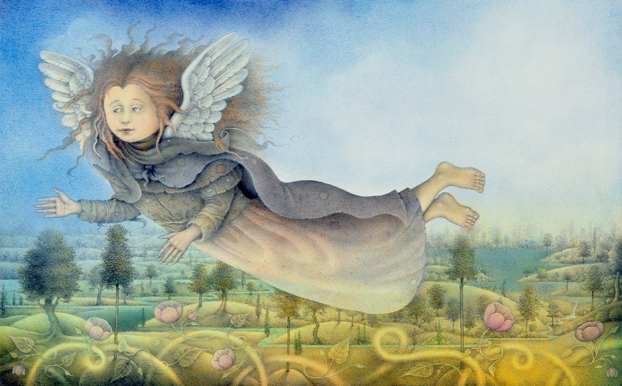 Fée volante au-dessus d