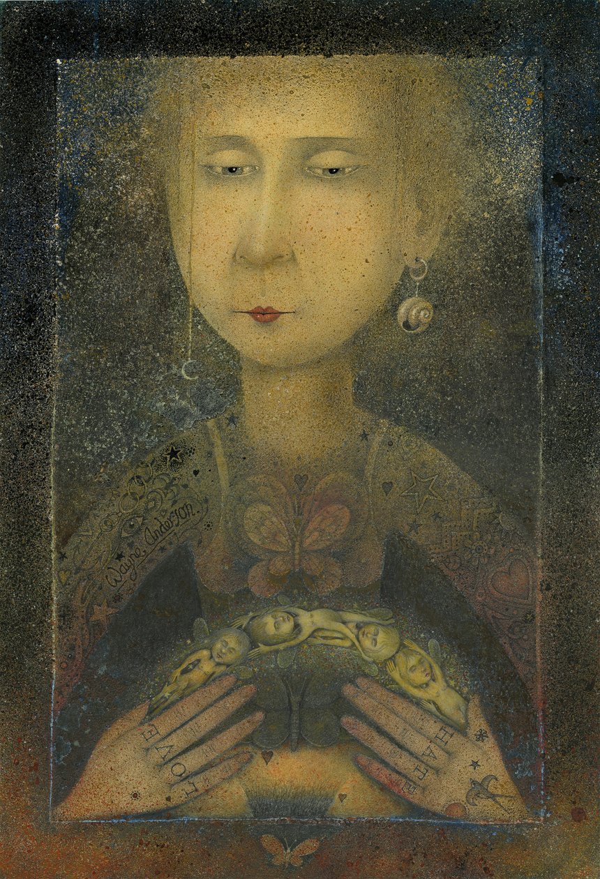 Jongleur de fées tatoué, 2005 (technique mixte sur carton d