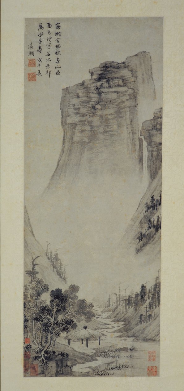Pensées poétiques dans un pavillon au bord de la rivière, 1558 - Wen Zhengming