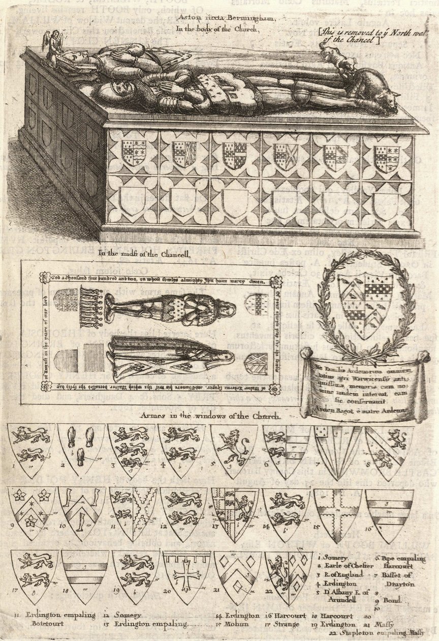 Arden (monument). État 2 - Wenceslaus Hollar